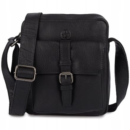 AMADEO II Zwart Leren Tas - Tijdloze Stijl & Kwaliteit
