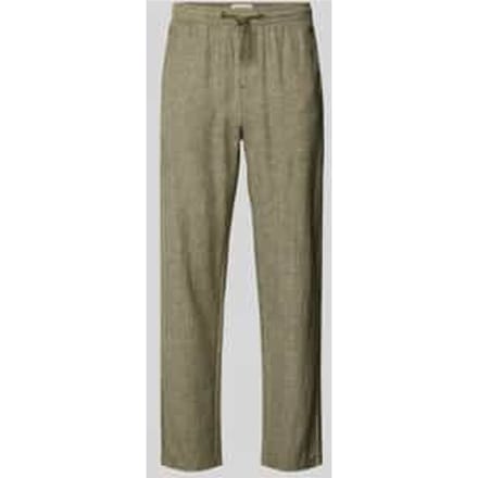 Broek van mix van katoen en linnen model 'MARCO'