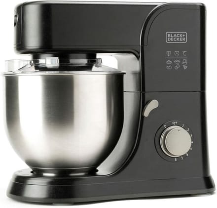 Black & Decker Keukenmachine Stand Mixer 1000W Black