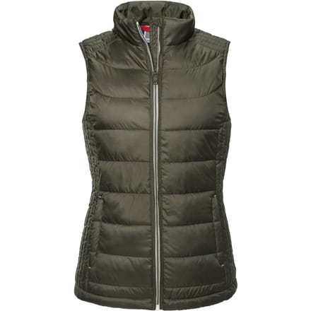 Russell Dames/dames Nano Body Warmer (Donkere Olijf)