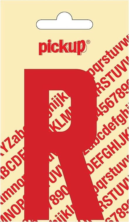 Pickup plakletter Nobel 90 mm rood R - 31022090R