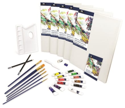 R&L Studio Complete Acrylic Painting Art Set - 30 Pack