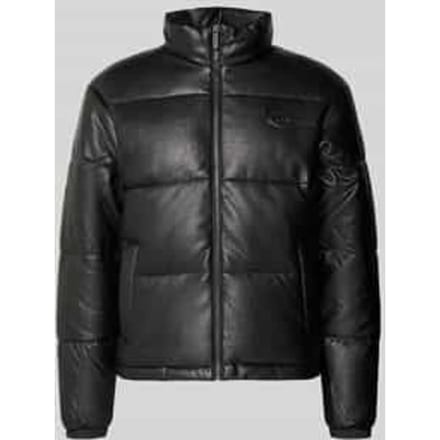 Regular fit gewatteerd jack van pure viscose, model 'Signature'