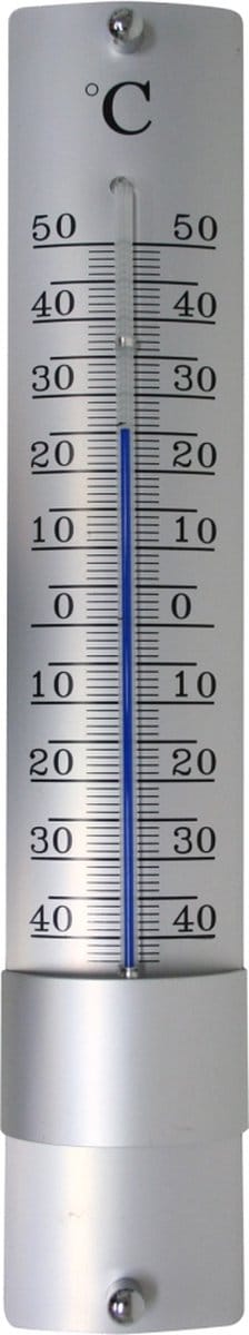 Hendrik Jan - Buitenthermometer - Aluminium - 21 cm