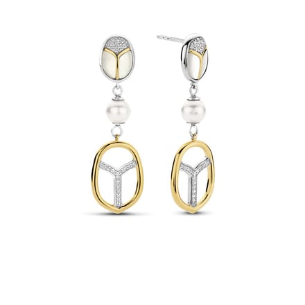 TI SENTO Dames Oorbellen - 925 zilver - Parelmoer - 7995MW