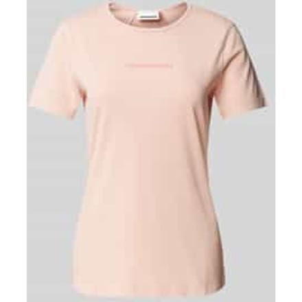 T-shirt met labelprint, model 'EBAANORA'