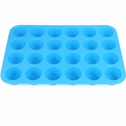 Scoby - Muffin bakvorm - Cupcake Vormpjes - Silicone Baking Cups - 24 stuks - 5CM - Blauw