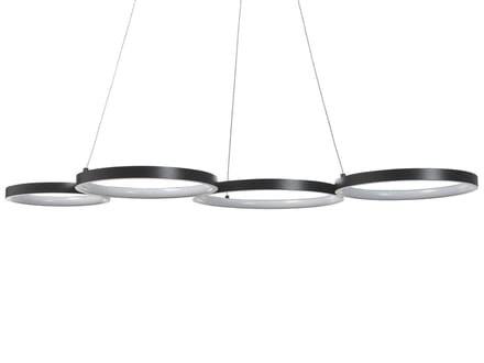 PIBOR - Hanglamp - Zwart - Aluminium