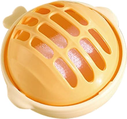 Haarvanger Wasmachine - Pluisvanger Bal - Kleding Reinigen - Creatief Egelvis Ontwerp - 8 x 9 cm - Geel