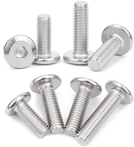 Meubelschroeven Roestvrij Staal Inbusbouten 16mm - 20 stuks