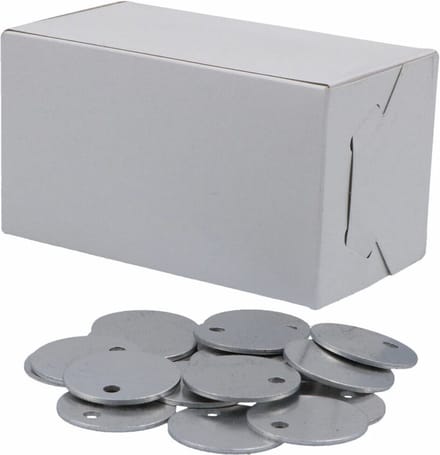 Doos Aluminium penningen 30x1,5mm