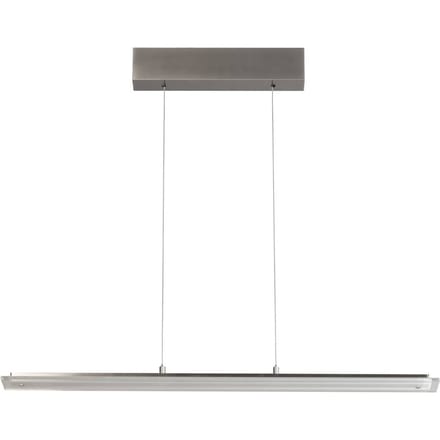 FISCHER & HONSEL LED hanglamp Torvi, nikkel, lengte 88 cm, CCT, aanraakdimmer