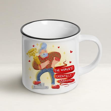 Gravuresmok voor Grootvader - Beste Opa Cadeau met Wenskaart