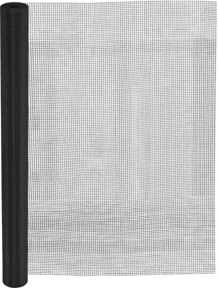 Horrengaas zwart RVS 304 mesh 18x16 100cm, 10 meter.