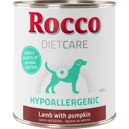 6x800g Hypoallergeen Lam Rocco DIet Care Hondenvoer