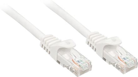 LINDY 48205 RJ45 Netwerkkabel, patchkabel CAT 6 U/UTP 5.00 m Wit 1 stuk(s)