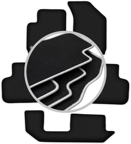CARLUX-SILVER automatten voor: Dodge Journey JC49 7-zits (2007-2016)