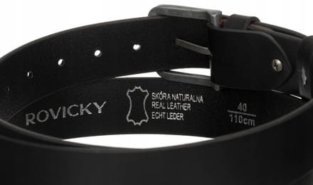 Rovicky - Lederen Herenriem - Klassieke Gesp - 100cm