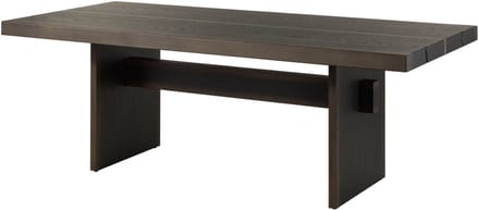 MASSIVMOEBEL24.DE BEAMS #80 eettafel donkerbruin gelakt eik 213x100 cm
