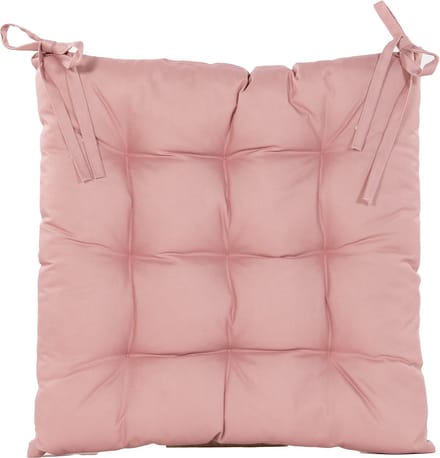 Anna's collection Stoelkussen gewatteerd - oud roze - 38 x 38 cm - binnen/buiten