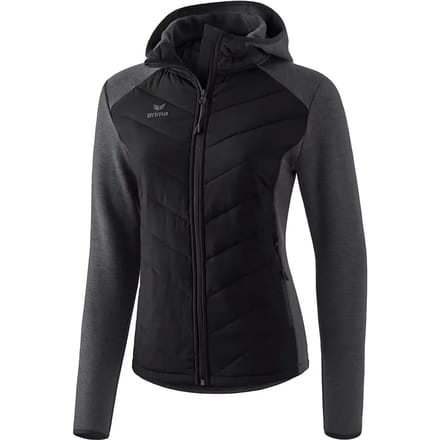 Erima Basic Dames Doorgestikt Jack - Jassen  - zwart - 48