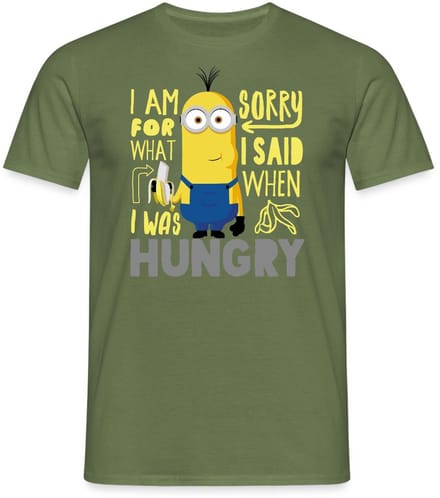 Minions Kevin Honger Banaan T-Shirt Heren