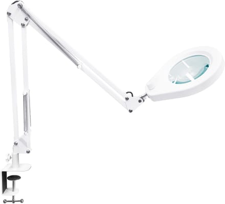 Unyqoos® Dimbare LED Vergrootlamp met Flexibele Zwenkarm en Robuuste Klem