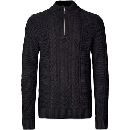 Gebreide pullover met ritssluiting, model 'BASIM'