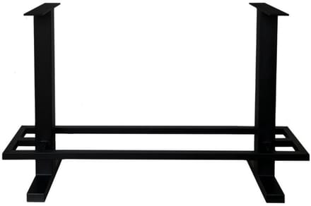 FLE - Stalen bartafel zwart 210 bij 60 cm en hoogte 105 cm (8 x 8 cm)