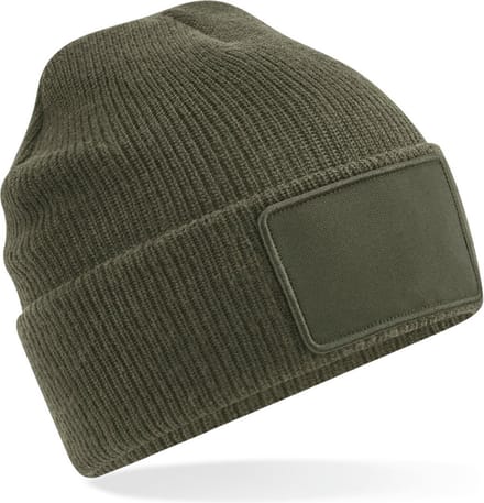 Beechfield Thinsulate™ muts met afneembare patch B540 - Military Green - One size