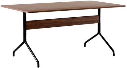 &Tradition Pavilion Eettafel AV18, AV19 & AV24 - walnoot - black - 160 x 90 cm