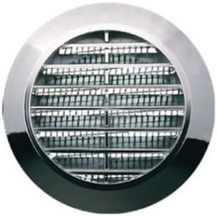 Ventilatie Rooster - Afdekplaat - Ventilatie Afdekken - Modern Design - 70mm Diameter - Chroom