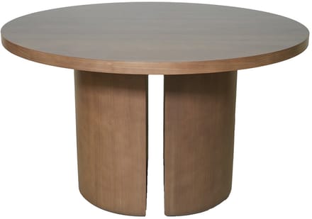 Deja Living Eettafel Mito - Rond Bruin Eiken Fineer - 2-4 Persoons - Ø130x78cm