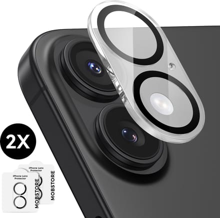 Camera Lens Screen Protector geschikt voor iPhone 16 / 16 Plus Camera Lens Screen Protector - Screenprotector - Camera Protector geschikt voor iPhone 16 / iPhone 16 Plus - Gehard Glas - 2 stuks