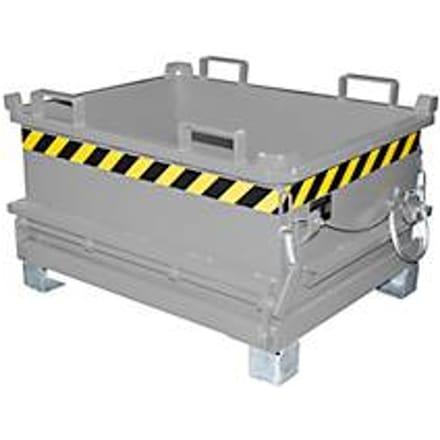 Klapbodemcontainer MSB 250 - gelakt - muisgrijs RAL 7005