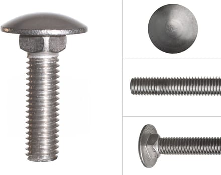 Wovar Slotbouten RVS M8 x 30 mm | 50 stuks