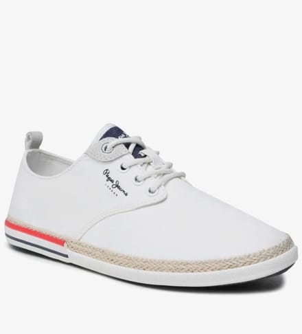 Pepe Jeans Heren Sneakers Wit Met Veters 46 Awe gray