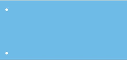 Scheidingsstrook qbasic 225x120mm 50vel blauw | 24 stuks