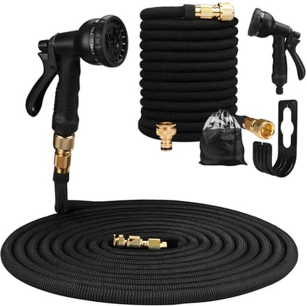Betaalbare Goederen® tuinslang - zwart - 100FT - tuinslanghaspel - tuinslang flexibel - tuinslangen - tuinslang haspel - tuinslang gardena