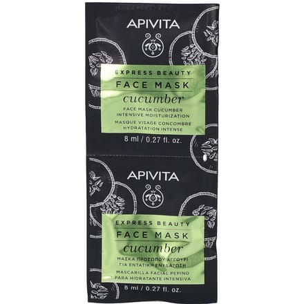 Apivita Express Beauty Face Mask Cucumber Intensive Moisturization 2x8 Gezichtsmasker