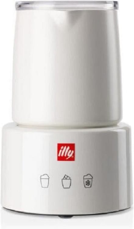 illy - Elektrische melkopschuimer - wit - Voor warm en koud melkschuim - barista kwaliteit thuis