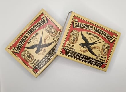 Zwaluw Lucifers - Klein - 4,8 cm - 4 Luciferdoosjes - 45 Lucifers per Doosje