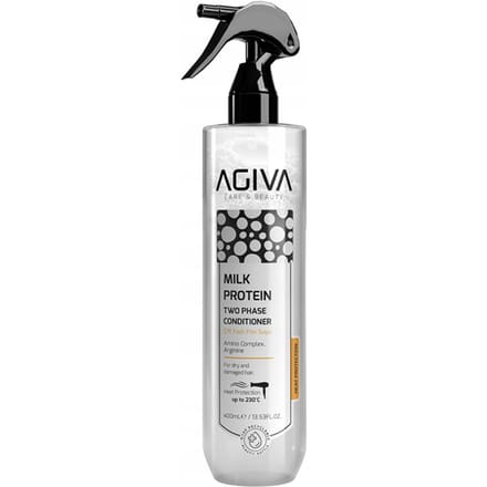 Agiva - après-shampoing bi-phase pour cheveux aux protéines de lait 400 ml