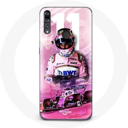 Coque - Formule 1 - Huawei P30 Lite - Sergio Pérez - Souple - Rose rose