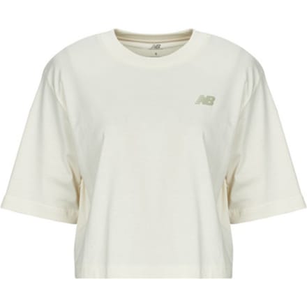 New Balance  T-shirt Korte Mouw LINEAR HERITAGE RELAXED T-SHIRT