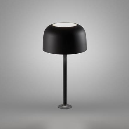 Bover LED tafellamp Bol, mat zwart, hoogte 33 cm