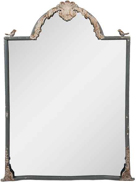 Clayre & Eef Spiegel 60x3x91 cm Blauw Metaal