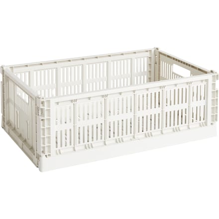 HAY Colour Crate Vouwkrat L recycled - off white