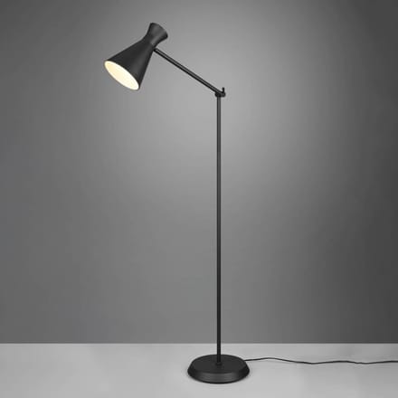 Reality Leuchten Vloerlamp Enzo, hoogte 150 cm, zwart