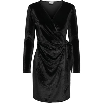 JDY - JDYSANDY L/S VELVET WRAP DRESS JRS - Dames - Mini jurken